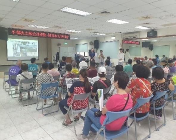 113年7月23日羊稠坑支線治理規劃-仁愛路二段水環境營造規劃地方說明會，參加人數各性別計40人，男性20人、女性20人。