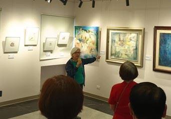 台灣綠水畫會理事陳美鳳演講