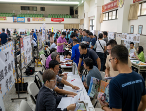 「美好職涯 一鹿精彩」求職者與廠商媒合情形