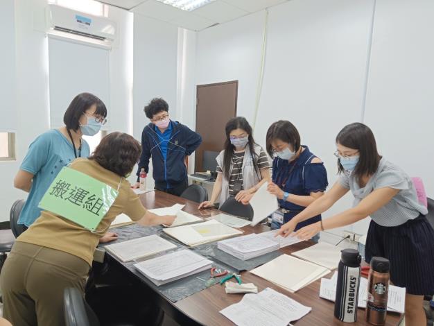 由善後組接 手，並進行乾燥、修復作業。