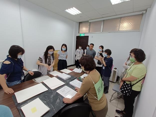 由善後組接 手，並進行乾燥、修復作業。