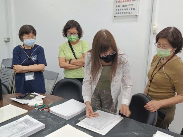 由善後組接 手，並進行乾燥、修復作業。