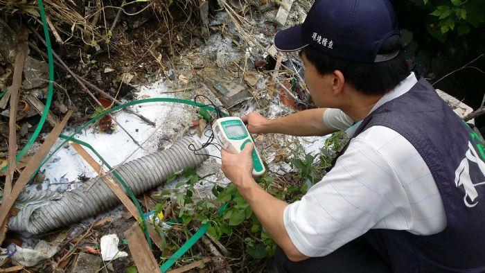 龜山祥讚工業偷接軟管排廢水_環保局加裝電子腳鐐監控