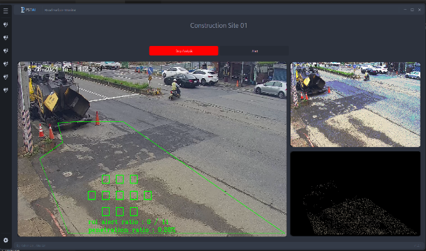 AI營建路污辨識畫面