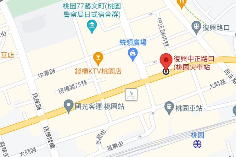 桃園火車站搭公車至桃園市政府環境保護局路線圖