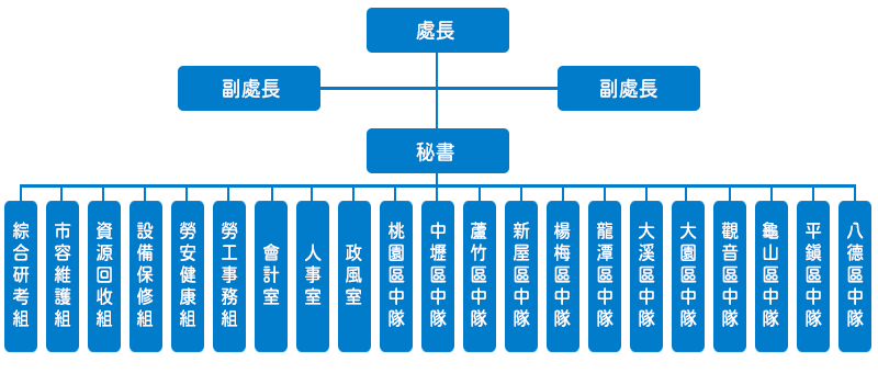 桃園市政府環境稽查大隊架構圖