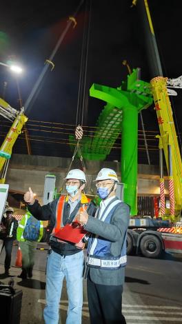 秘書長詹榮鋒到場慰勞第一線捷運施工團隊