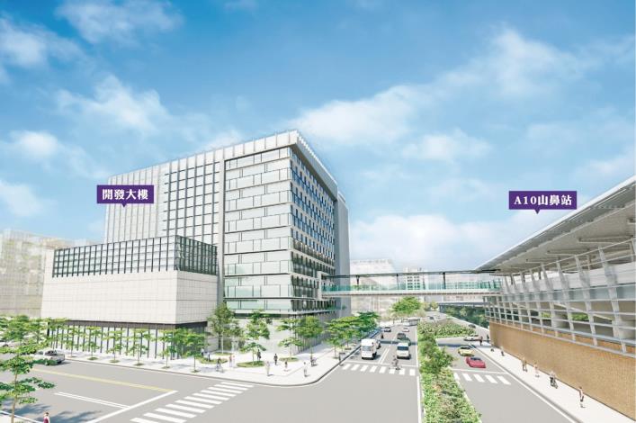 A10車站及土地開發大樓模擬示意圖1