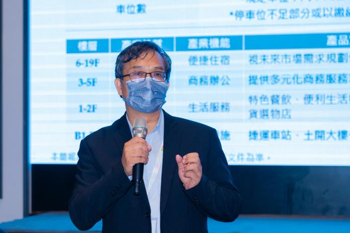 桃園捷運工程局楊鐘時副局長答覆現場投資人提問