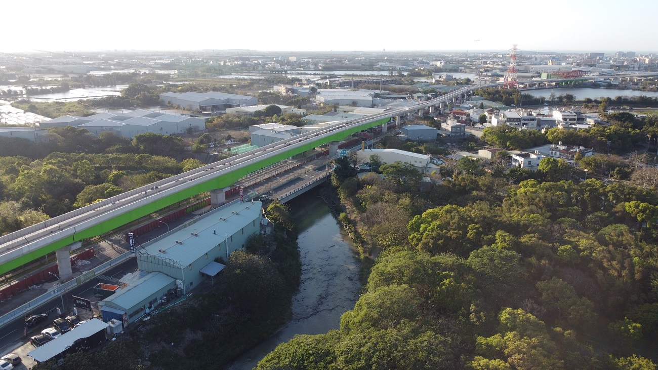 桃園捷運綠線蘆竹區中正北路(南竹路二段蘆興街段，G13-G14間)高架橋梁