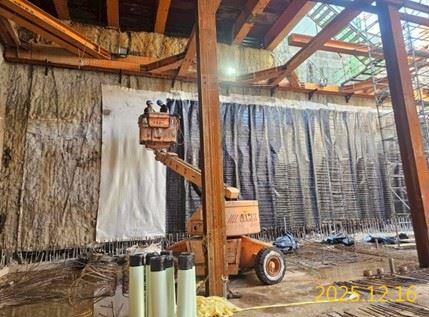 G03出入口A  B2F結構牆防水膜施作