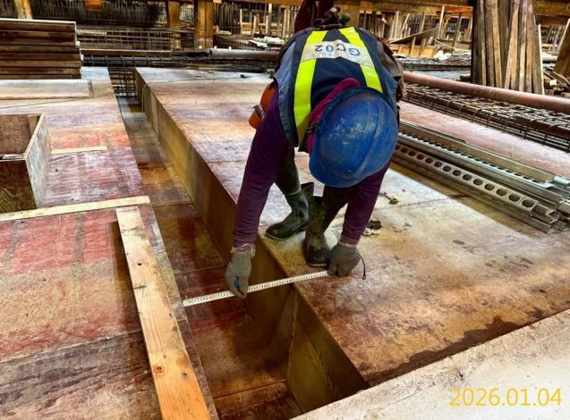 G05出入口A 基礎底版施作