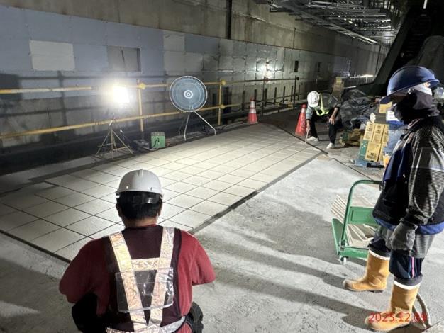 G11_站體月台層公共區地磚施作