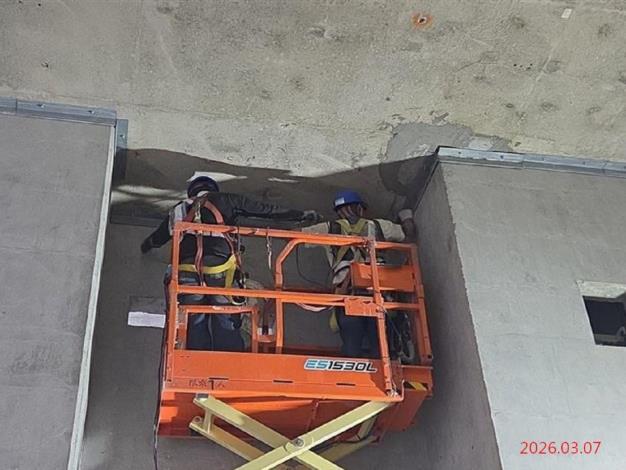 G10站_站體月台層防火填塞角鋼施作