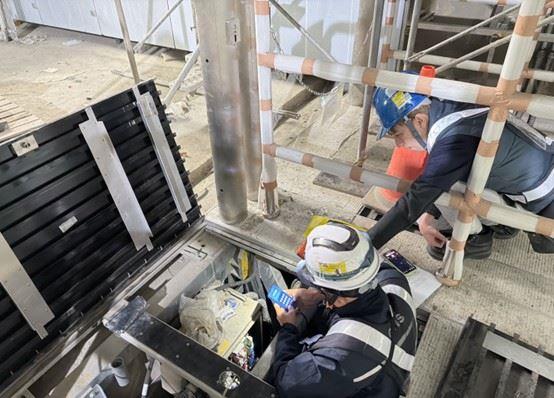 G14站1～4號電扶梯試車作業