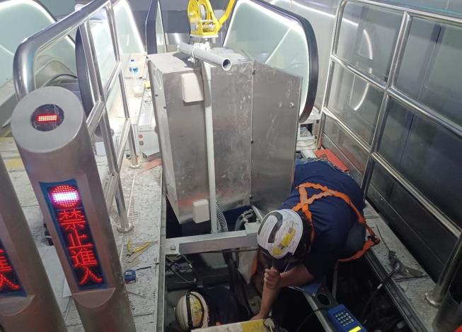 G13站1～4號電扶梯試車作業