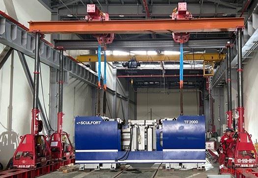 北機廠地下車輪切削系統設備吊掛作業