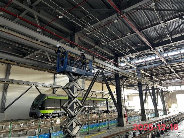 北機廠滑動式供電系統設備安裝