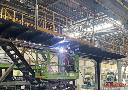 北機廠空壓系統管路安裝作業