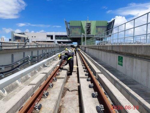 G13-G14站通車路段初勘前軌道扣件檢查1