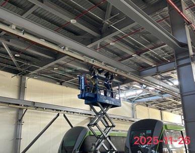 北機廠滑動式供電系統設備安裝