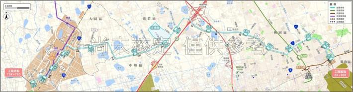 捷運青線路線示意圖