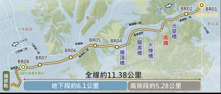 桃園捷運棕線路線圖-1