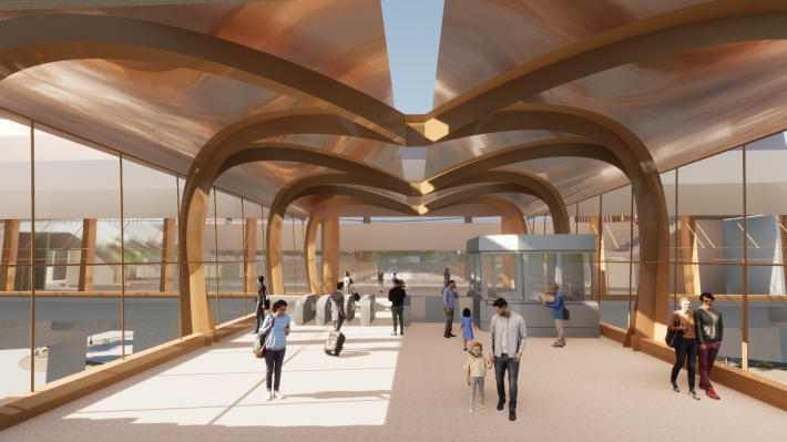 LB12a車站連通橋模擬圖