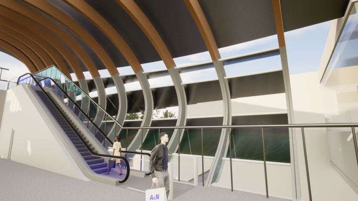 LB13車站出入口模擬圖