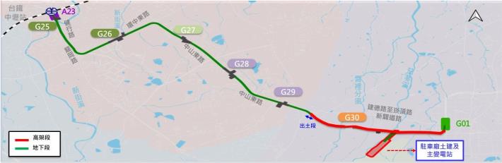 綠延中壢路線圖