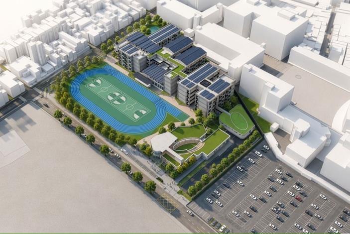 新富台國小俯瞰示意圖
