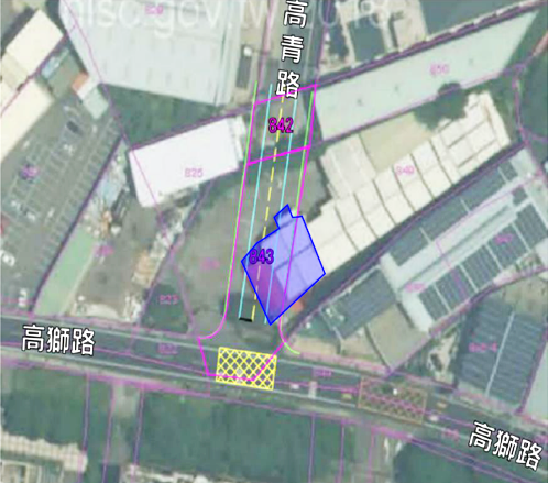 高青路開闢前空照圖