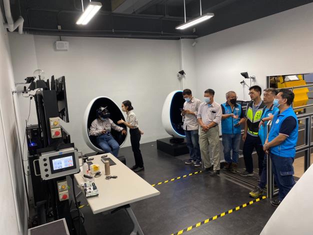 參觀XR防災模擬訓練場域