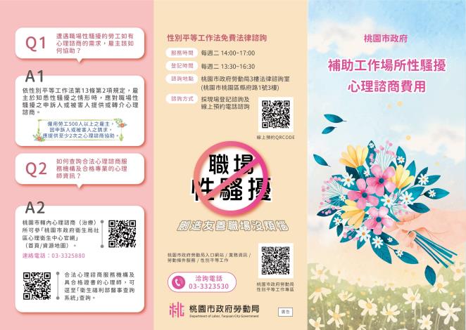 補助工作場所性騷擾心理諮商費用DM-1