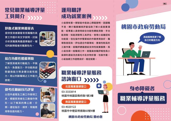 職業輔導評量文宣(外封)
