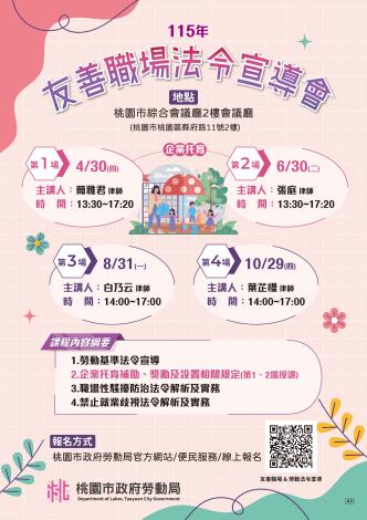 海報(115年度友善職場法令宣導會)