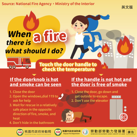 【火災逃生】英文