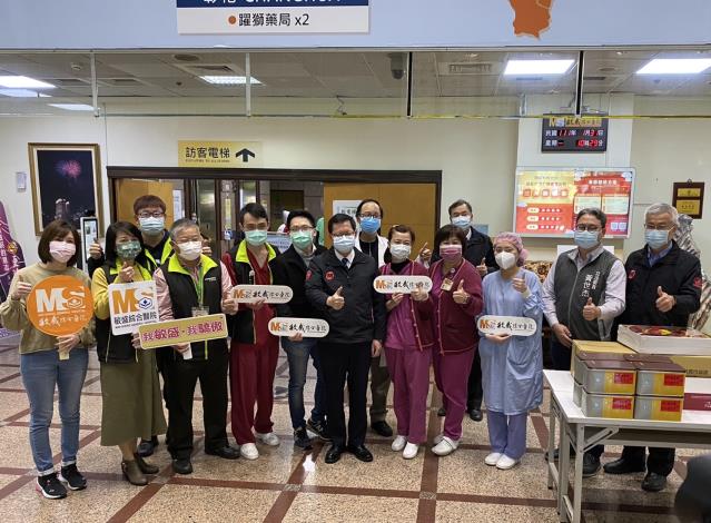 鄭市長春節至敏盛綜合醫院 慰勞醫護人員堅守崗位