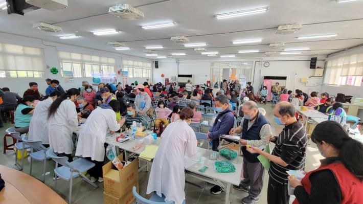 平鎮所成人預防保健BC肝篩檢現場（共二張）
