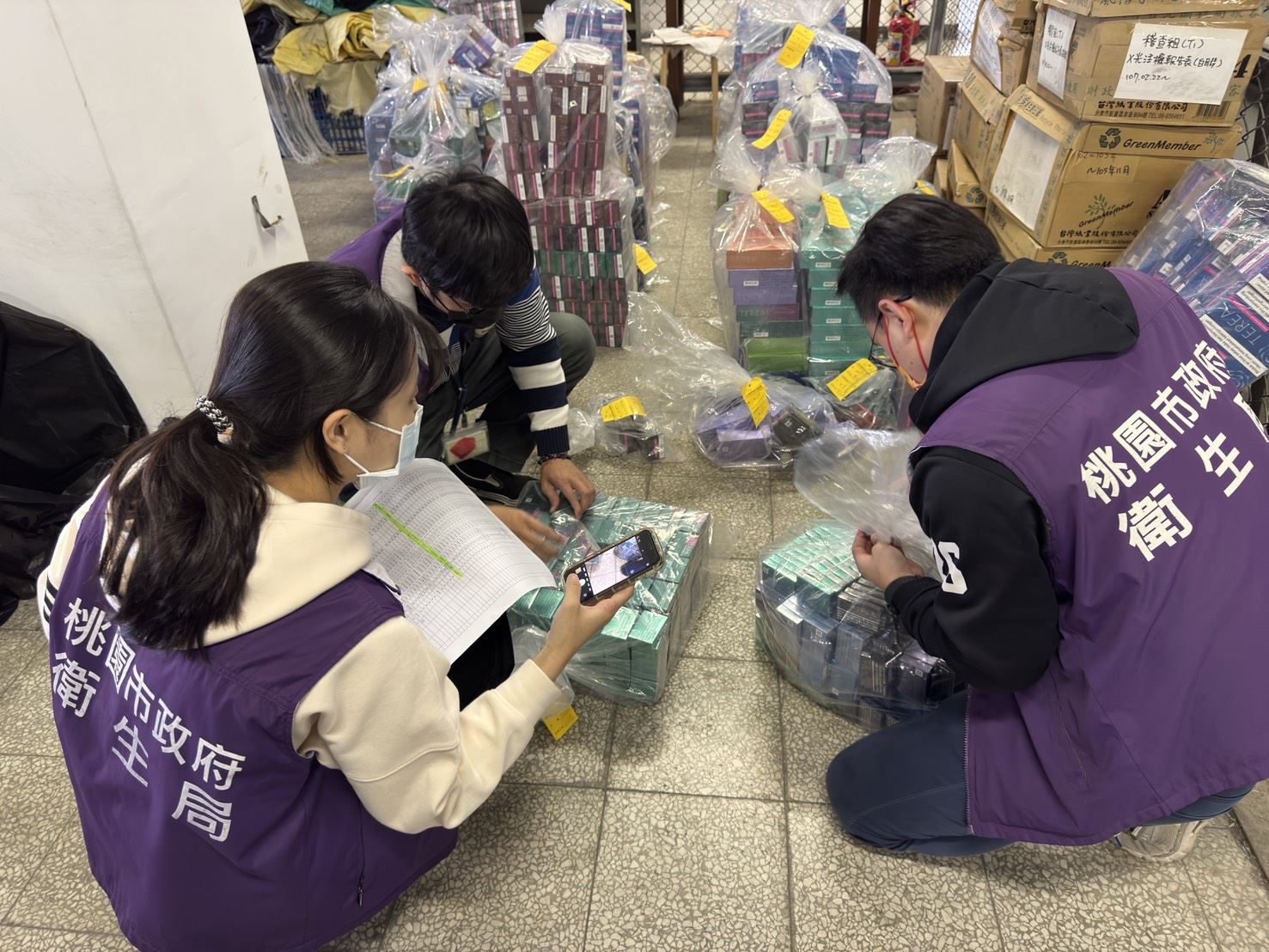 與關務署點交加熱菸