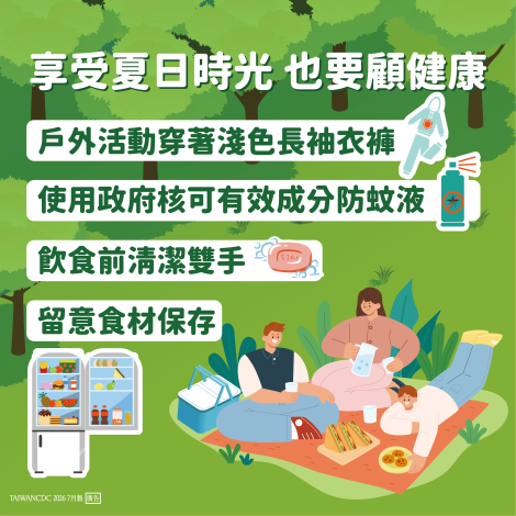 享受夏日時光 也要顧健康