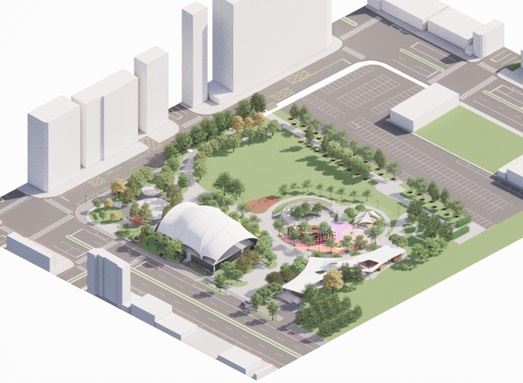 龜山大坪頂公園俯視設計圖