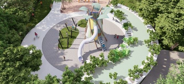 兒童遊戲場模擬圖