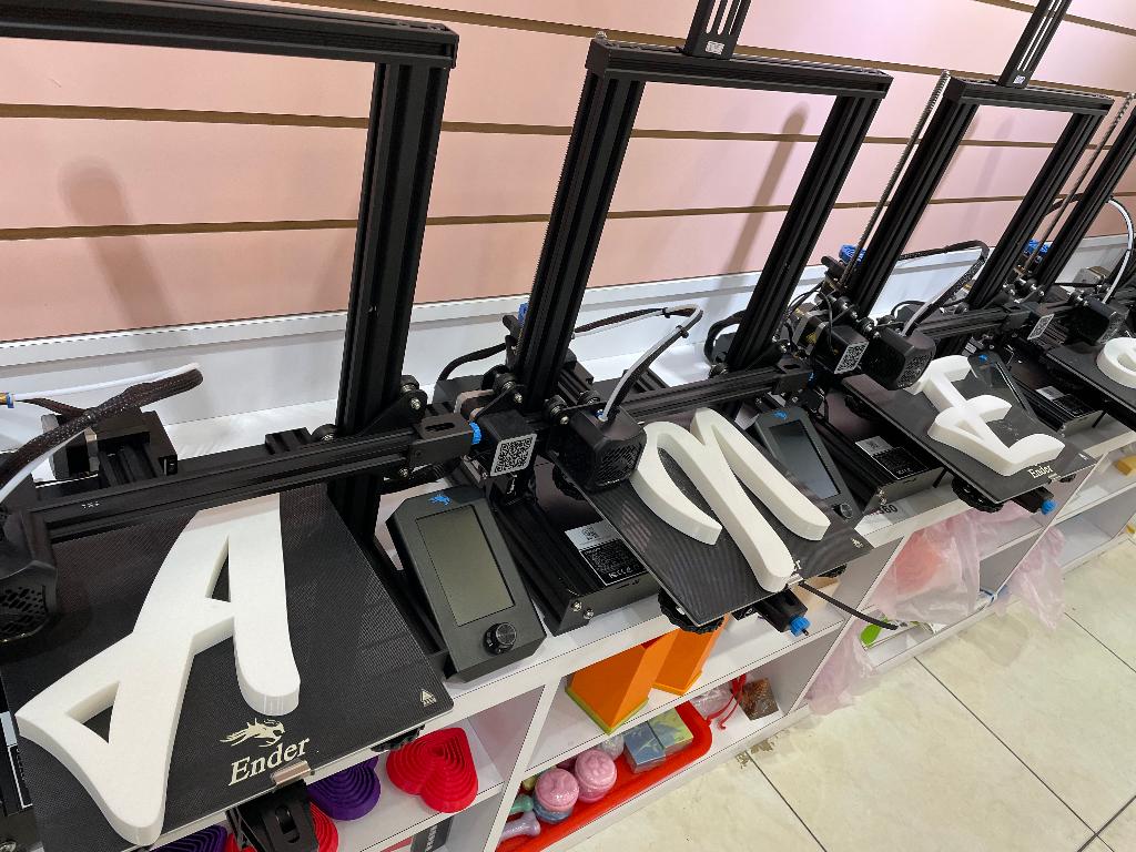 經過設計，各種字母造型皆能利用3D列印機精采呈現
