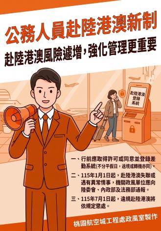 航工處政風室-赴陸港澳宣導海報