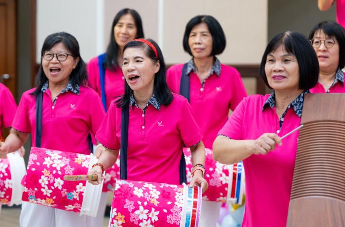 三安打擊樂團表演