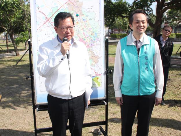 市長鄭文燦表示，桃市政府推動「一年興建一座運動中心」的目標，一定可以達成。|