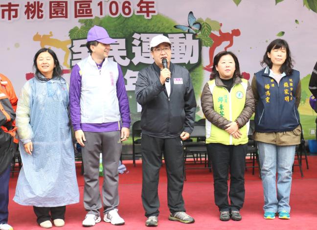 游建華副市長表示，藉由本次健走活動，讓民眾走出健康，也讓桃園成為活力充沛的城市。