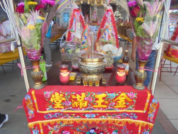 110年中元普渡活動於景福宮廟埕展開。