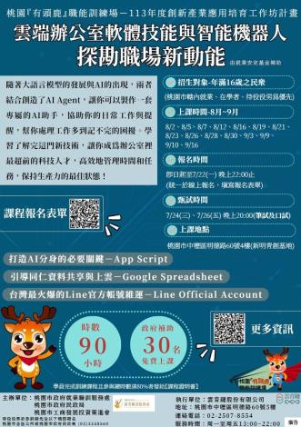 附件3 雲端辦公室軟體技能與智能機器人 探勘職場新動